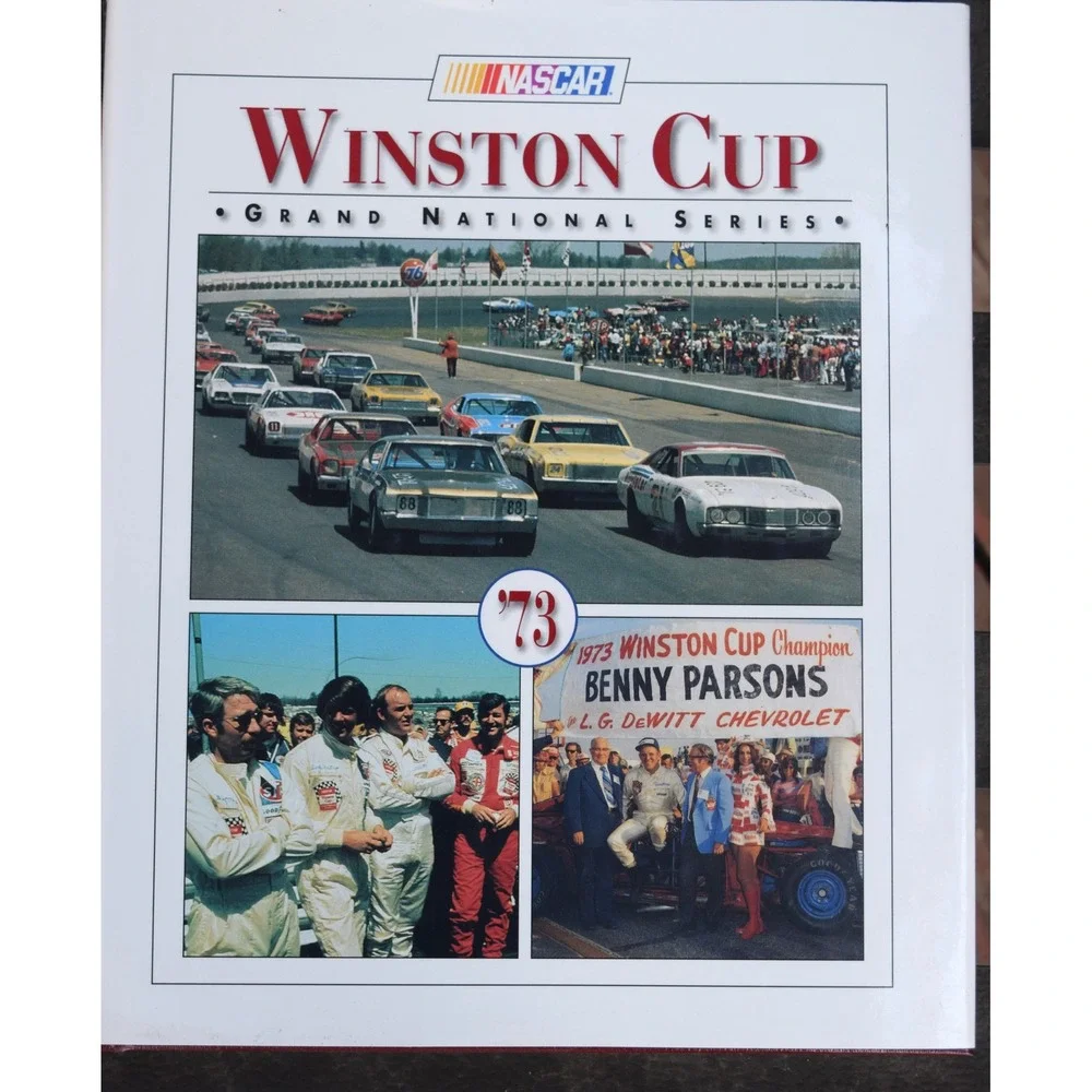 NASCAR Winston Cup Yearbook 1973 Grand National Series Hardcover Red Excellent